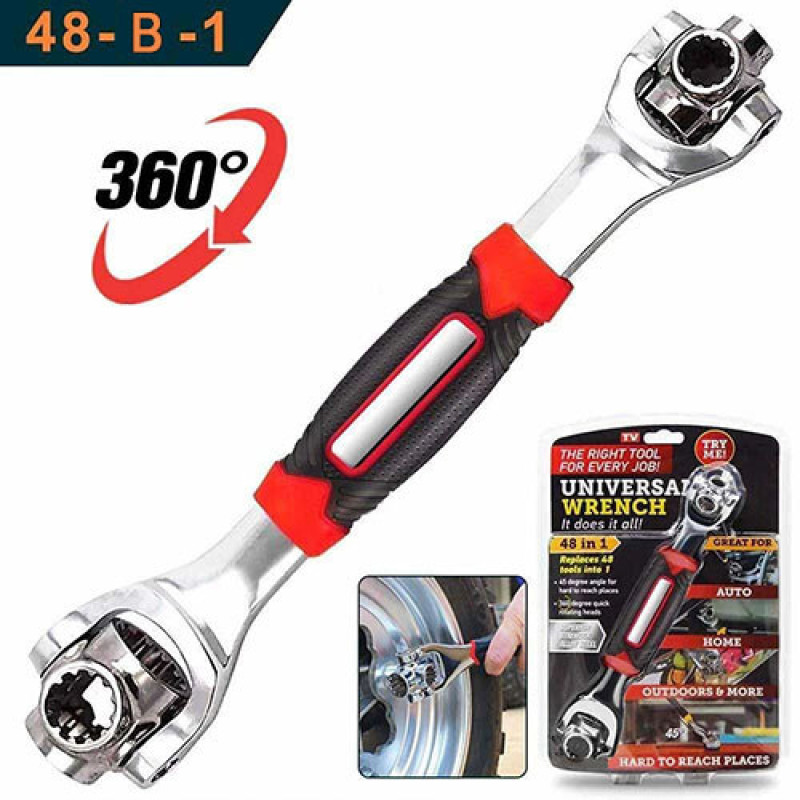 Універсальний ключ 48 в 1 Universal Tiger Wrench PRO 2428 new original Надміцний набір універсальних ключів