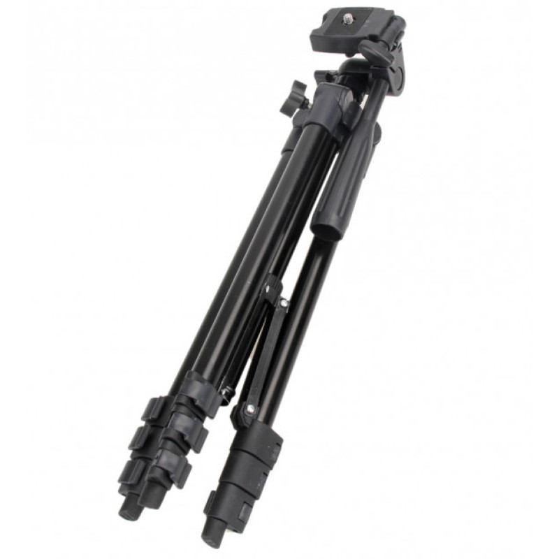 Штатив для телефону та фотоапарата Tripod 3120 PRO портативний трипод 0,35-1.02м висота. Колір: чорний