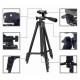 Штатив для телефону та фотоапарата Tripod 3120 PRO портативний трипод 0,35-1.02м висота. Колір: чорний