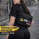 Сумка для патчів Cordura 600D — 5 кишень, месенджер чорний з тканини