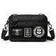 Сумка для патчів Cordura 600D — 5 кишень, месенджер чорний з тканини