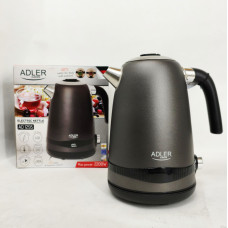 Чайник металевий Adler AD 1295 1.7л 1850Вт електричний з терморегулятором 40-100 ° С Gray