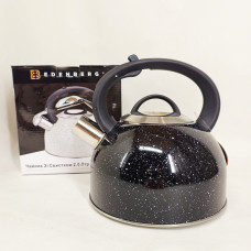 Чайник із свистком Edenberg EB-1440 з мармуровим покриттям 3л Black
