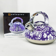 Чайник із свистком Edenberg EB-1959 3л з капсульним дном Purple