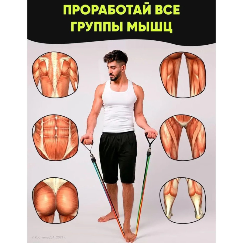 Еспандер гума для зарядок (exercise pipe)