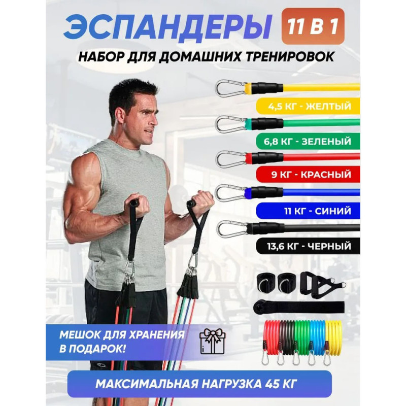 Еспандер гума для зарядок (exercise pipe)