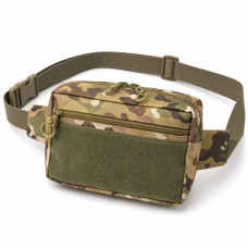 Сумка-бананка Multicam для патчей и шевронов Cordura, поясная сумка унисекс 25×17×7 см