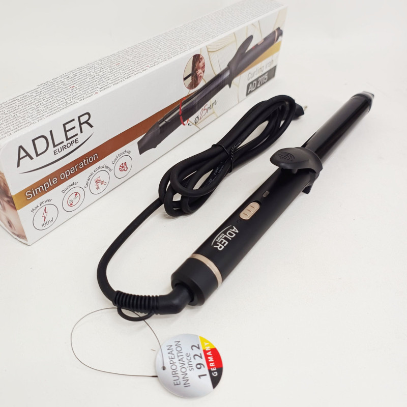 Плойка для завивки волос Adler AD 2115 Curly 100Вт с керамическим покрытием диаметр 25 мм