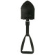 Лопата туристична багатофункціональна Shovel 009, міні лопата для кемпінгу, саперна лопата. Колір: чорний