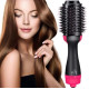 Фен Щітка гребінець 3в1 One step Hair Dryer 1000 Вт 3 режими випрямляч для укладання волосся стайлер з функцією іонізації