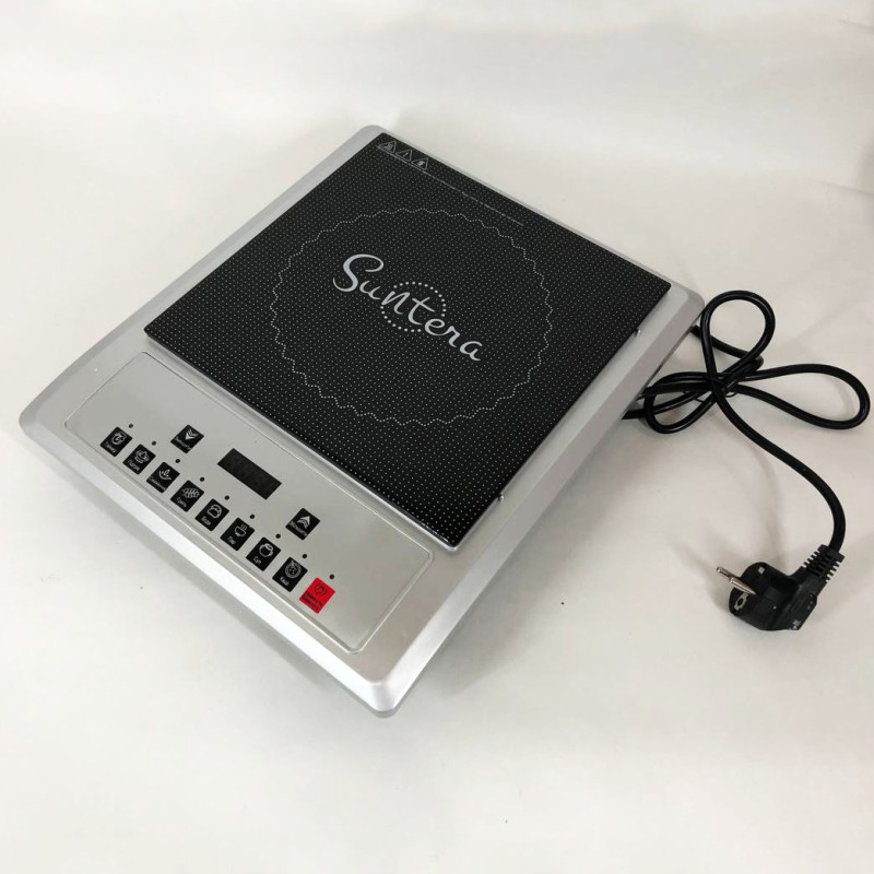 Плитка індукційна Suntera ICD-1012, 2000Вт, індукційна плита міні, електроплита інфрачервона
