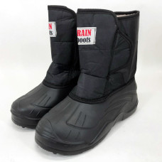 Чоботи чоловічі утеплені розмір 41, чоботи гумові зимовий утеплювач. Колір: чорний