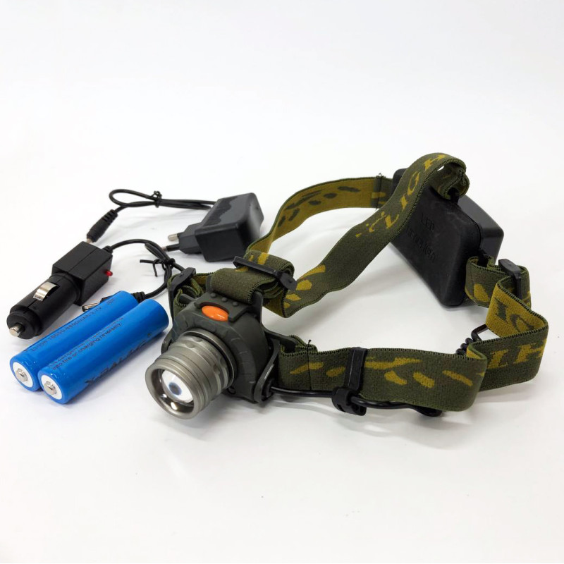 Налобний ліхтар тактичний Bailong BL 1505\602B SENSOR з датчиком руху