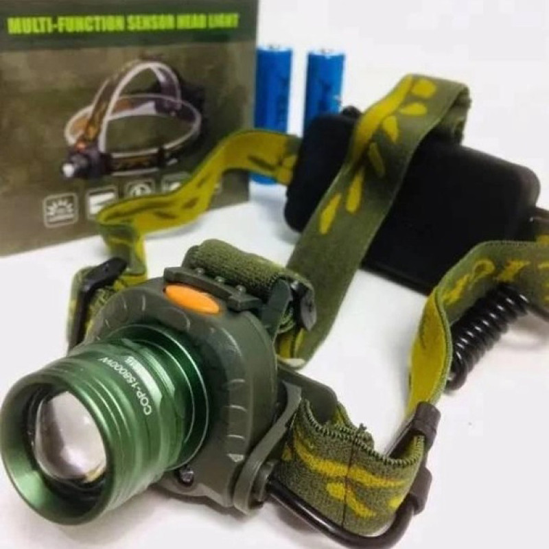 Налобний ліхтар тактичний Bailong BL 1505\602B SENSOR з датчиком руху