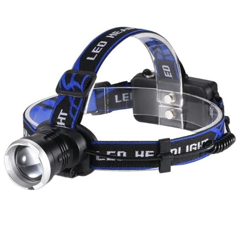 Налобний ліхтар Bailong BL-T24-P50 акумуляторний LED/Zoom 3 режими роботи