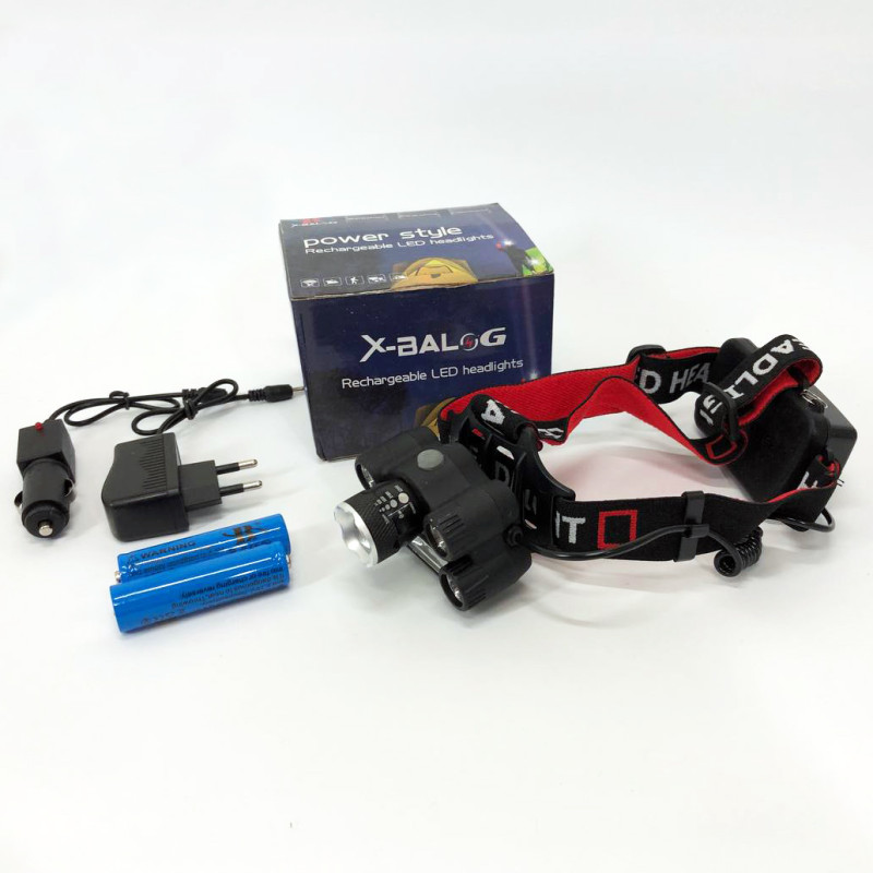 Ліхтарик налобний Bailong BL-T64-T6+4XPE+COB