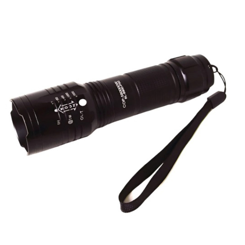 Кишеньковий тактичний ліхтар Bailong BL-8900-P50 акумуляторний ліхтар 12 та 220 Вт