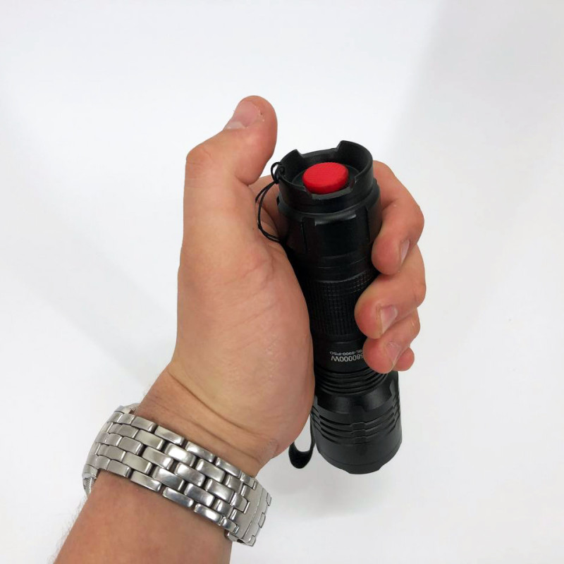 Кишеньковий тактичний ліхтар Bailong BL-8900-P50 акумуляторний ліхтар 12 та 220 Вт