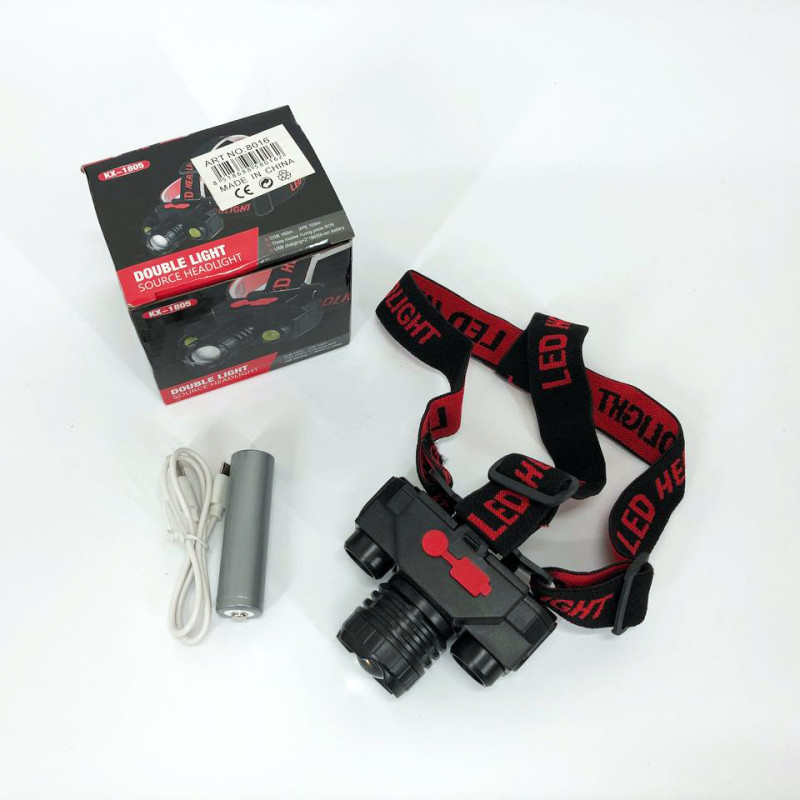 Ліхтар налобний Bailong BL-1805 COB XPE акумуляторний