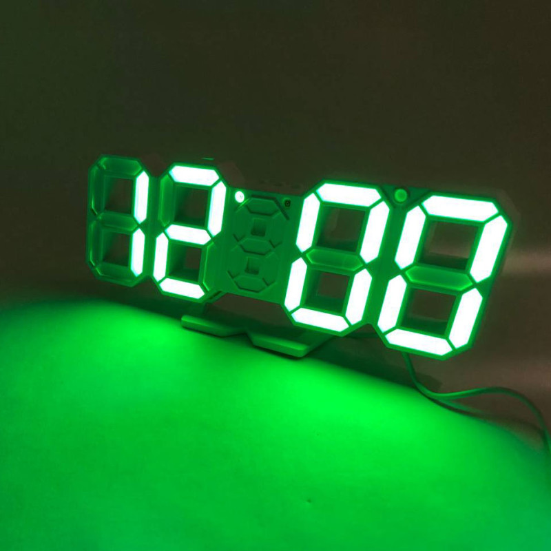 Годинники настільні електронні LY-1089 LED з будильником та термометром