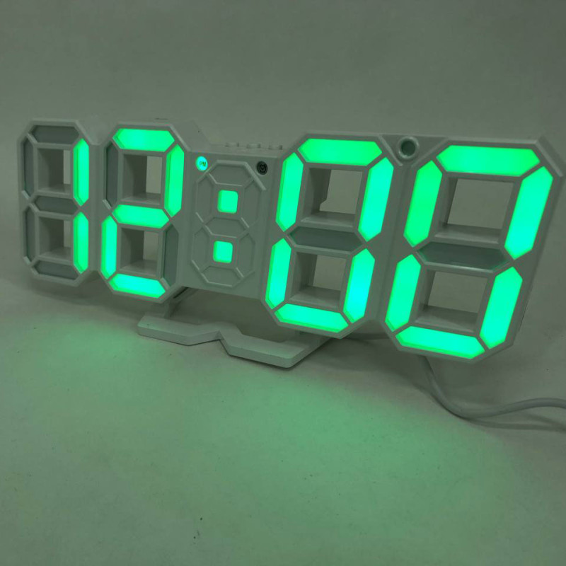 Годинники настільні електронні LY-1089 LED з будильником та термометром