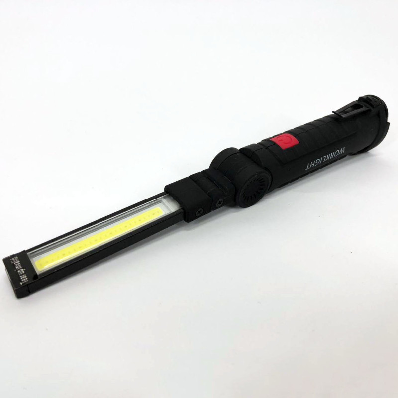 Ліхтар кемпінг W51-SMD+COB, поворот на 180º+180º, магніт, затискач, гак для підвісу, вбудований акумулятор