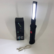 Світлодіодний ліхтар кемпінг W52 SMD+COB, червоний+білий, магніт, гачок