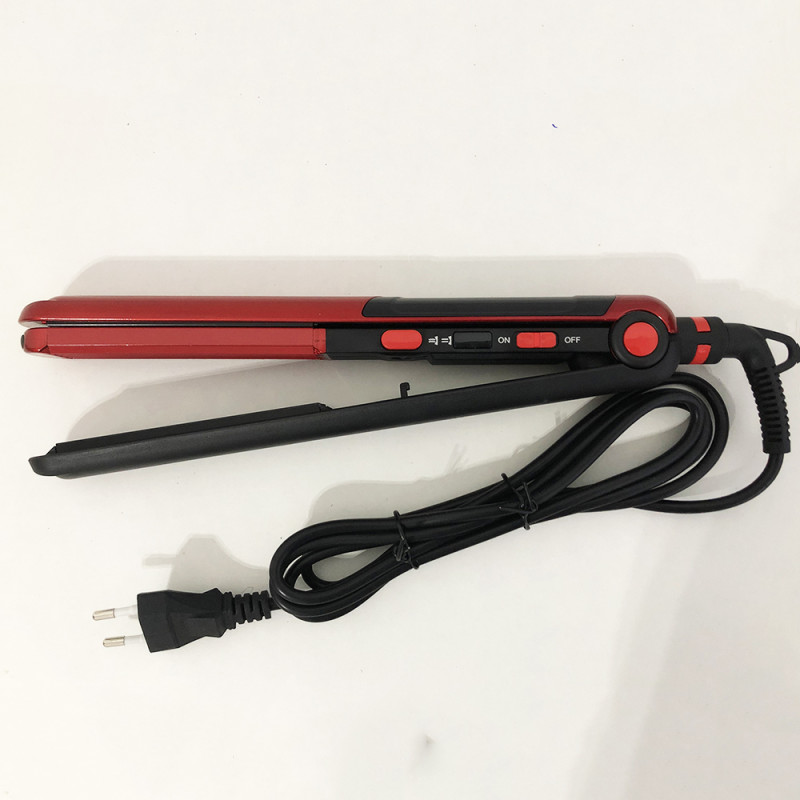 Плойка гофре 2 в 1 Domotec MS-4909, чорно-червоний