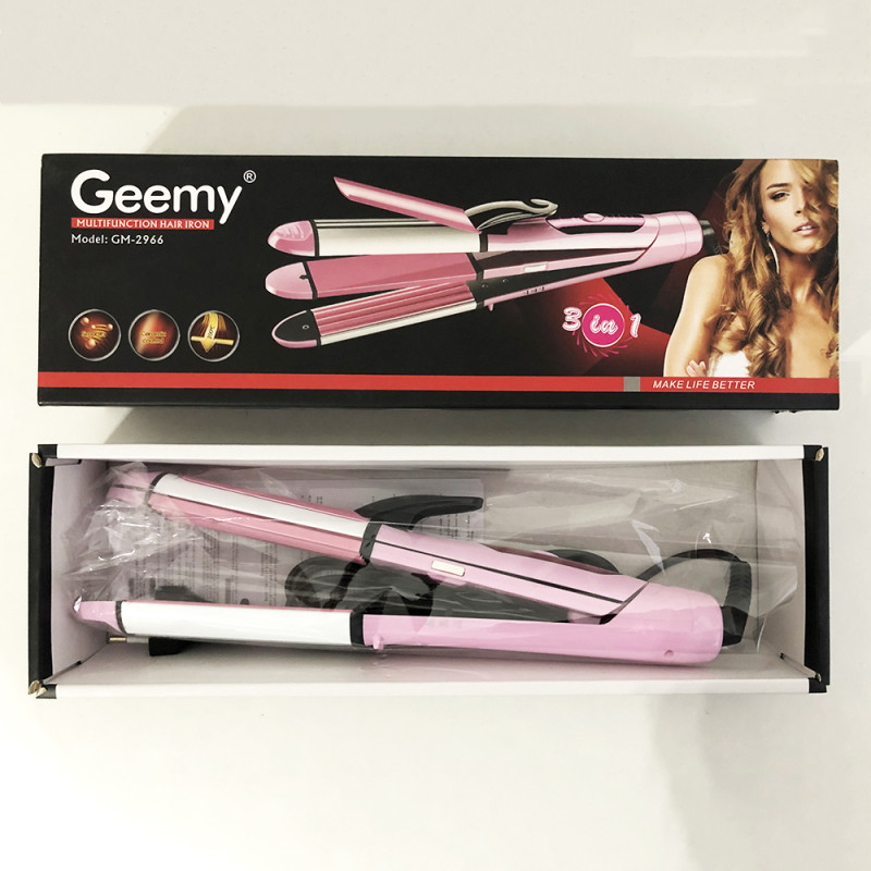 Щипці випрямляч мультистайлер 3 в 1 GEMEI GM-2966 t200