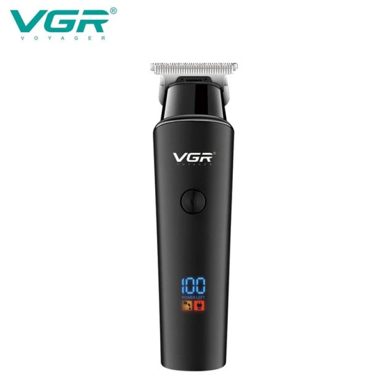 Тример для волосся VGR V-937, з USB-кабелем для зарядки, світлодіодним дисплеєм, 3 насадками