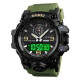 Годинник наручний чоловічий SKMEI 1586AG ARMY GREEN, чоловічий армійський водостійкий тактичний. Колір: зелений