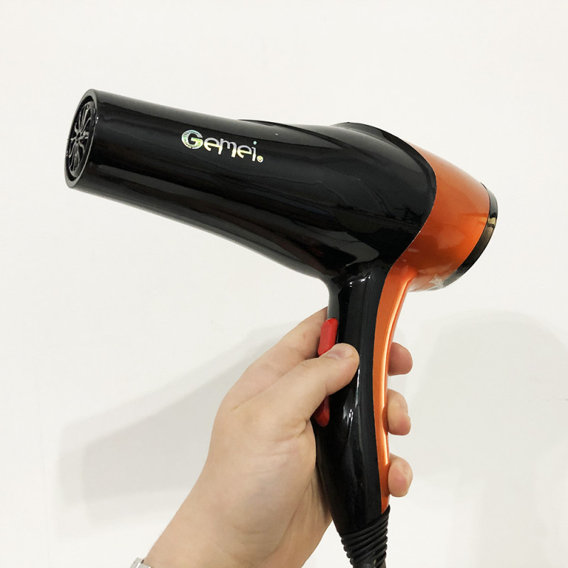 Фен GEMEI GM-1766 2.6 кВт АС. Колір: помаранчевий