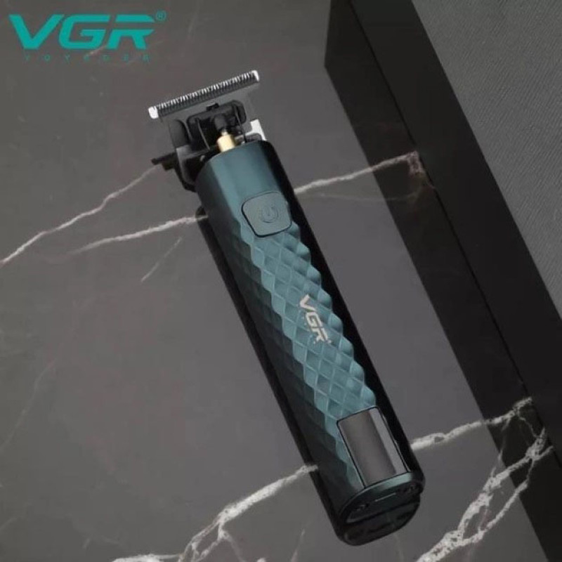 Тример для стрижки волосся, вусів, бороди VGR V-077 з USB зарядкою, металевий корпус