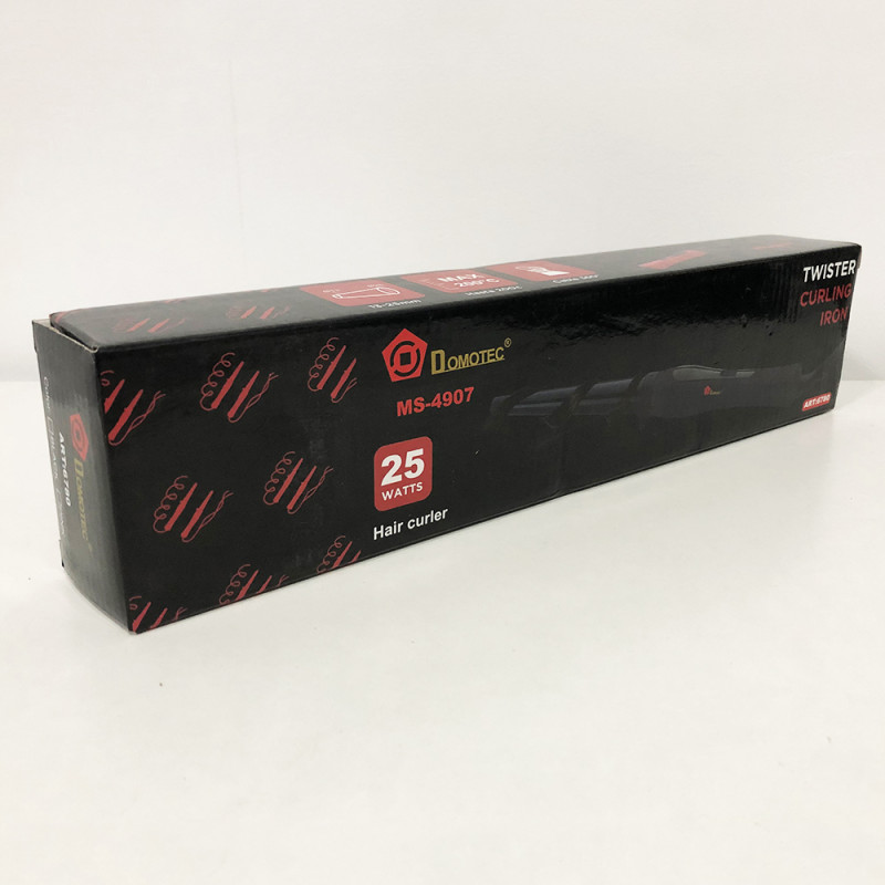 Конусна плойка для волосся DOMOTEC MS-4907. Колір червоний