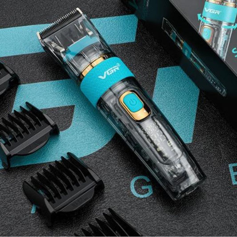 Машинка для стрижки волосся та бороди VGR V-695 з LED дисплеєм IPX7 ступінь вологозахисту