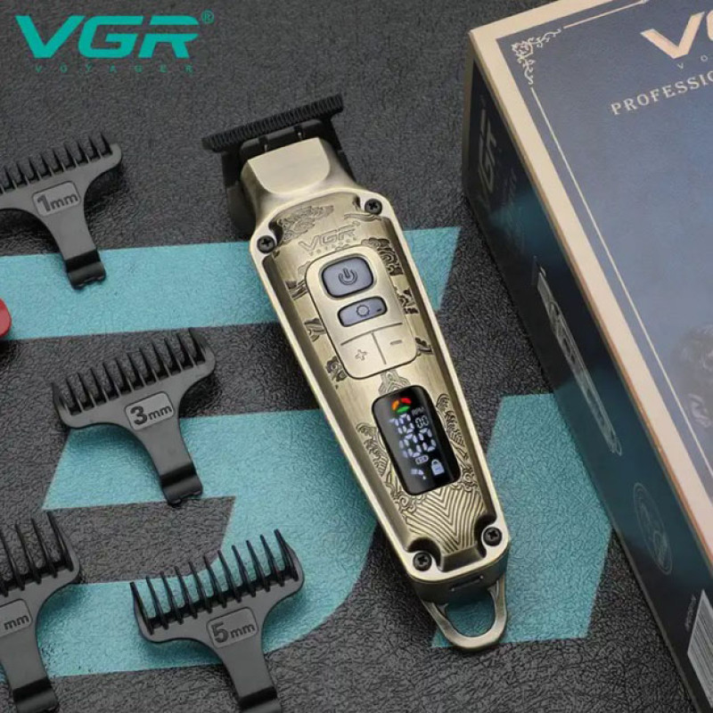 Професійна машинка для стрижки волосся триммер VGR V-901 з насадками