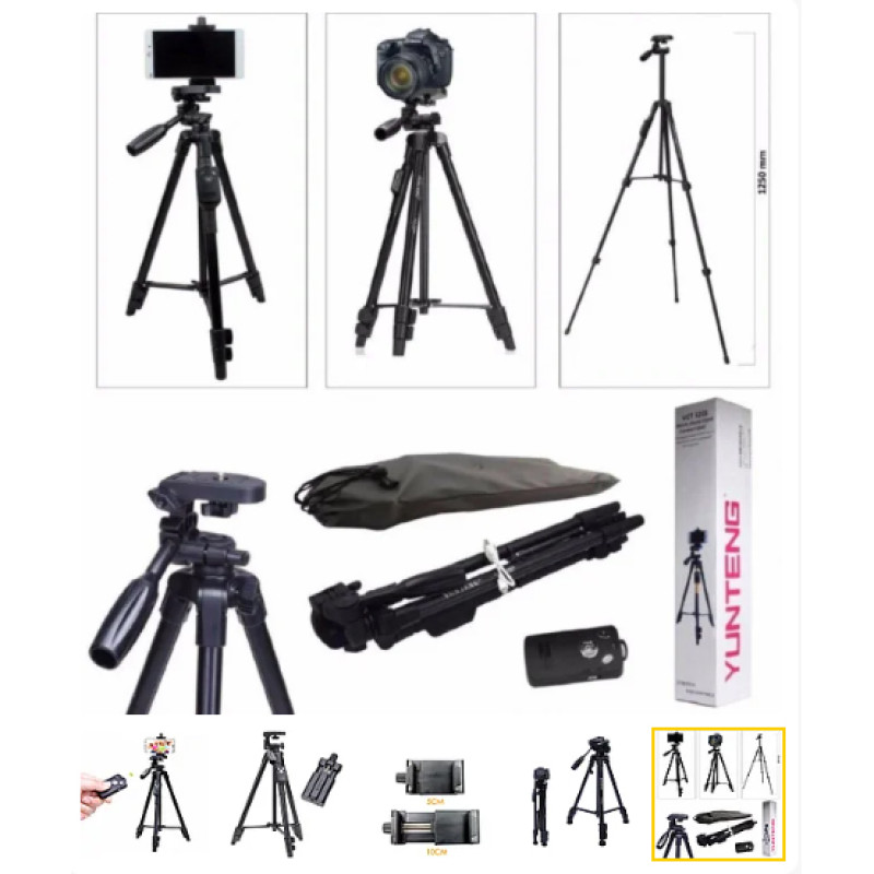 Штатив + пульт ДУ для камери і телефону TRIPOD 3388