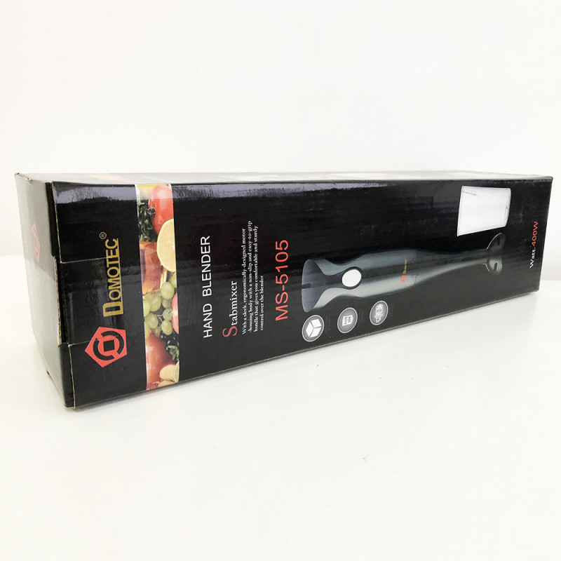 Блендер DOMOTEC MS-5104 (занурювальний, 400Вт, пластик)