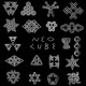Магнітний конструктор Нео NeoCube Срібло