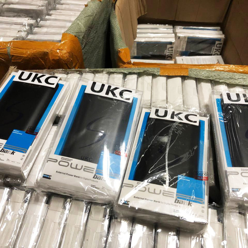 Мобільна зарядка Power Bank 30000/9600mAh UKC. Колір: чорний