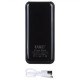 Мобільна зарядка Power Bank 30000/9600mAh UKC. Колір: чорний