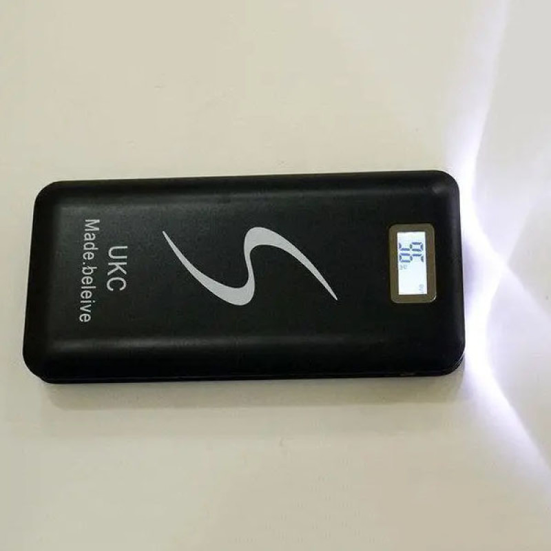 Мобільна зарядка Power Bank 30000/9600mAh UKC. Колір: чорний