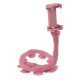 Гнучкий тримач для телефону з універсальними присосками Cute Worm Lazy Holder. Колір: рожевий