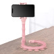 Гнучкий тримач для телефону з універсальними присосками Cute Worm Lazy Holder. Колір: рожевий