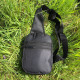 Якісна сумка, чоловіча сумка чорна з кордуру месенджер