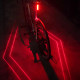 Велоліхтар LEADBIKE LD77-LS-4 LED з лазерною розміткою, Ліхтар акумуляторний світлодіодний велосипедний