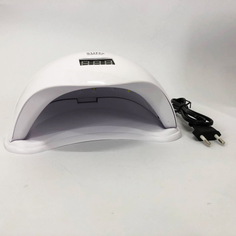 Лампа для манікюру Sun 5 nail lamp FD93-1 led для сушіння гель лаку з таймером для домашнього використання