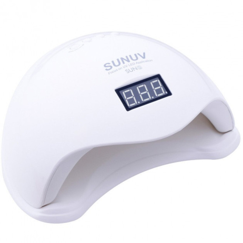 Лампа для манікюру Sun 5 nail lamp FD93-1 led для сушіння гель лаку з таймером для домашнього використання