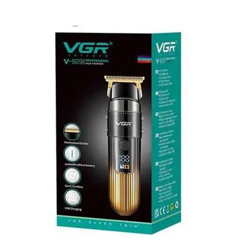 Машинка для стрижки волосся VGR V-929 акумуляторна