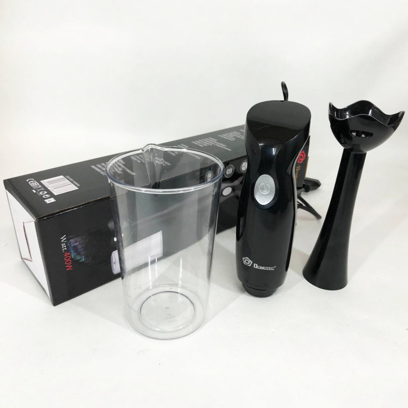 Блендер DOMOTEC MS-5105 (занурювальний, 400Вт, пластик, + стакан)